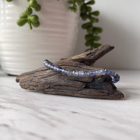 iolite faceted bracelet