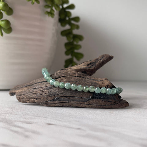 apatite faceted gemstone bracelet