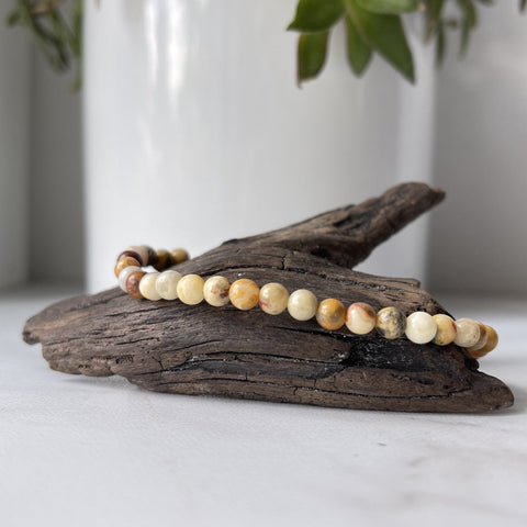 crazy lace agate gemstone bracelet