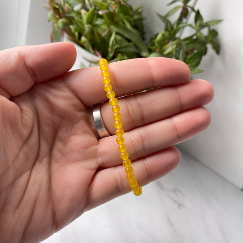 Orange Calcite Gemstone Energy Bracelet