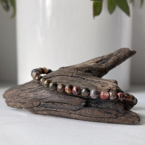 pietersite gemstone bracelet