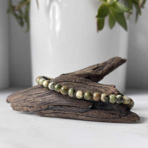 rhyolite gemstone bracelet