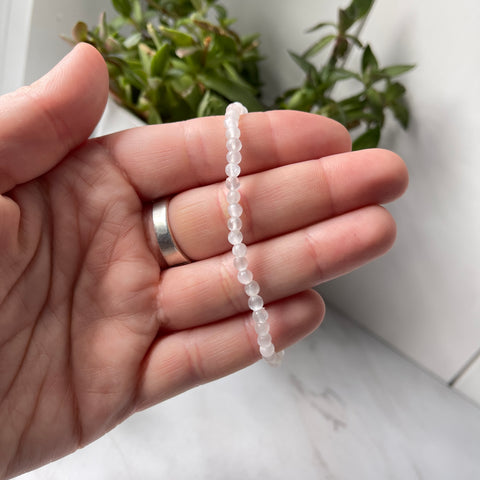 Selenite Gemstone Energy Bracelet