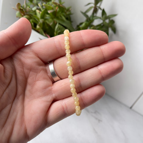 Lemon Calcite Gemstone Energy Bracelet