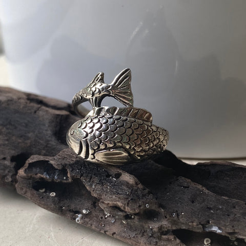 Sterling Silver Fish Ring