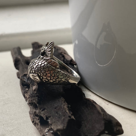 Sterling Silver Fish Ring