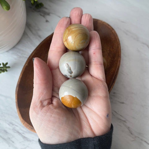 picture jasper stone crystal mini sphere