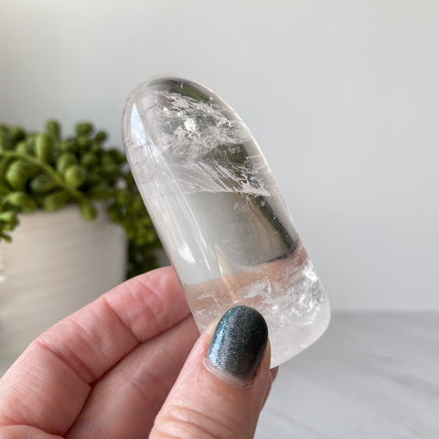 clear quartz crystal free form