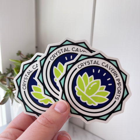 Key Lime Lotus Waterproof Vinyl Sticker