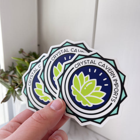 Key Lime Lotus Waterproof Vinyl Sticker