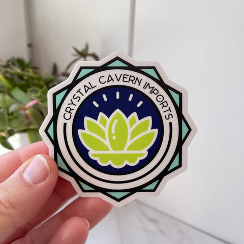 Key Lime Lotus Waterproof Vinyl Sticker