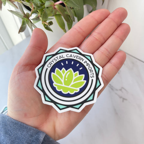 Key Lime Lotus Waterproof Vinyl Sticker