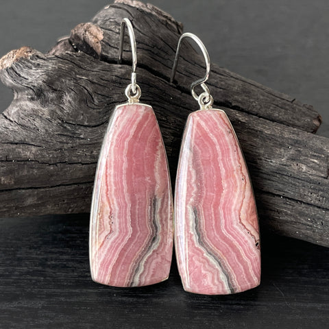 rhodochrosite earrings