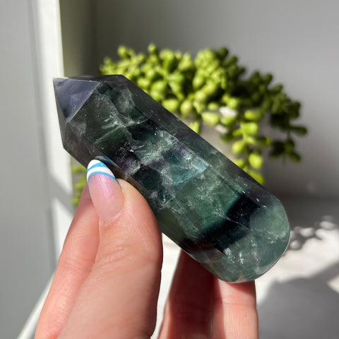 Rainbow Fluorite Chubby Wand