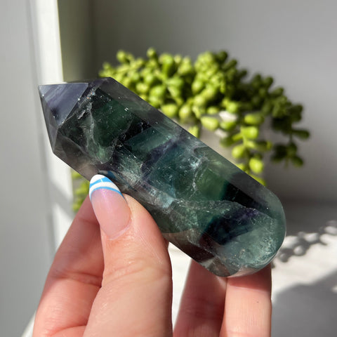 Rainbow Fluorite Chubby Wand