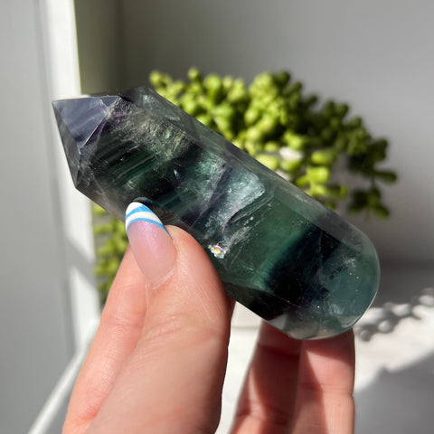 Rainbow Fluorite Chubby Wand