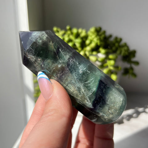 Rainbow Fluorite Chubby Wand