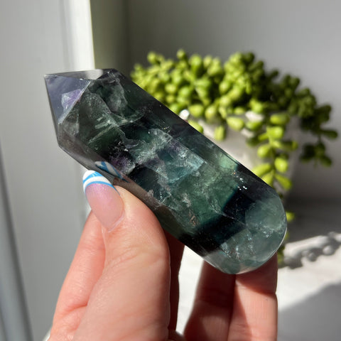 Rainbow Fluorite Chubby Wand