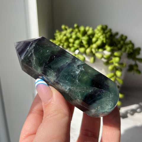 Rainbow Fluorite Chubby Wand