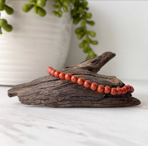 red jasper gemstone bracelet