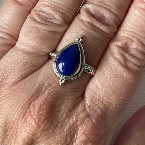 Lapis Sterling Silver Ring