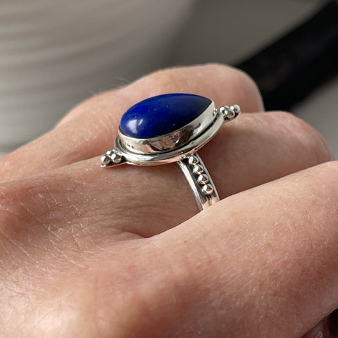 Lapis Sterling Silver Ring