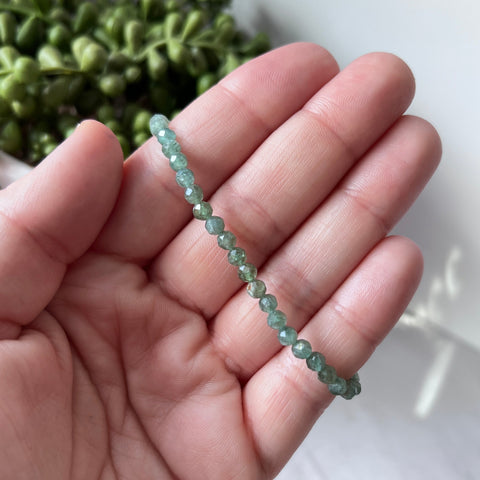 Apatite Gemstone Faceted Bracelet