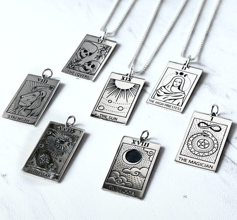 tarot card necklace