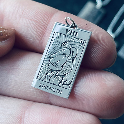 Sterling Silver Tarot Card Charm