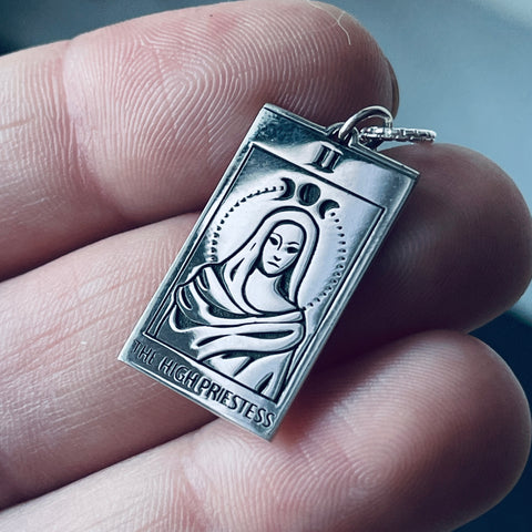 Sterling Silver Tarot Card Charm