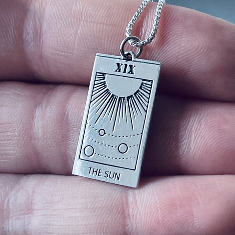 Sterling Silver Tarot Card Charm