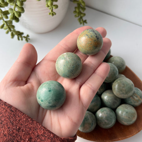 green aventurine mini sphere