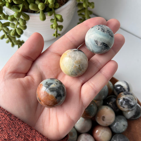 Seafoam Calcite Mini Sphere