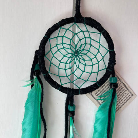 Genuine Green Native American Dream Catcher - Medium