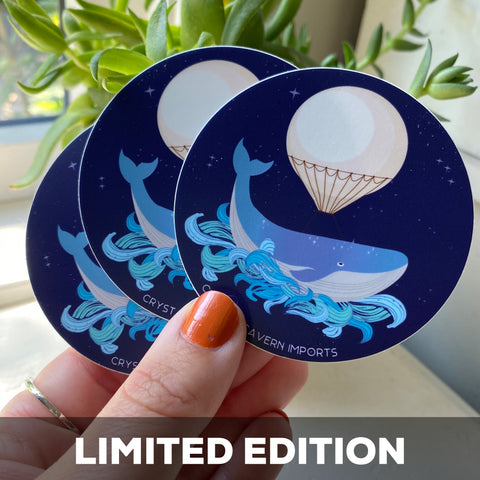 Whale Waterproof Vinyl Sticker