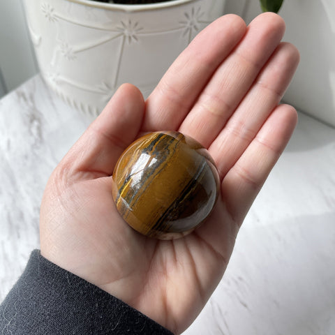 small tiger eye sphere