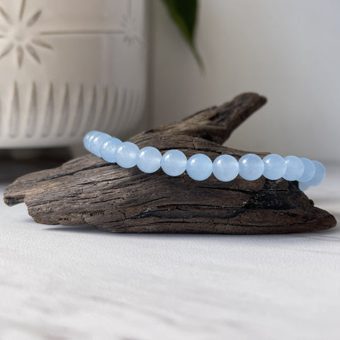 celestite gemstone bracelet