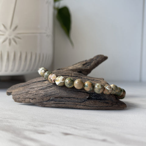 rainforest jasper bracelet set