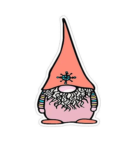 cute gnome waterproof vinyl sticker cabana