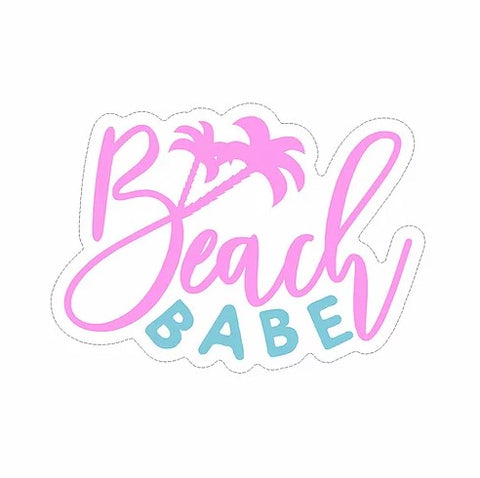 beach babe waterproof vinyl sticker