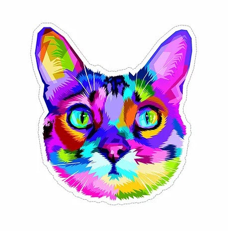 sticker cabana waterproof vinyl cat sticker