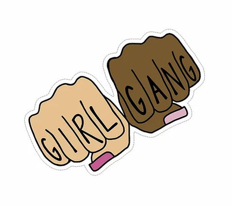 girl gang waterproof vinyl sticker cabana