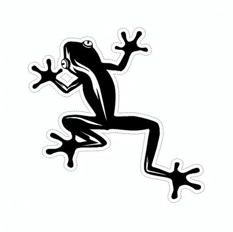 tree frog vinyl waterproof sticker cabana