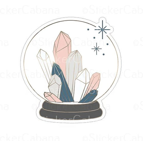 crystal ball waterproof vinyl sticker cabana