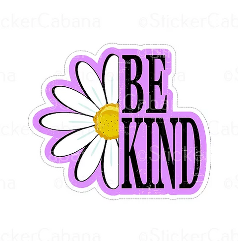 be kind waterproof vinyl sticker cabana