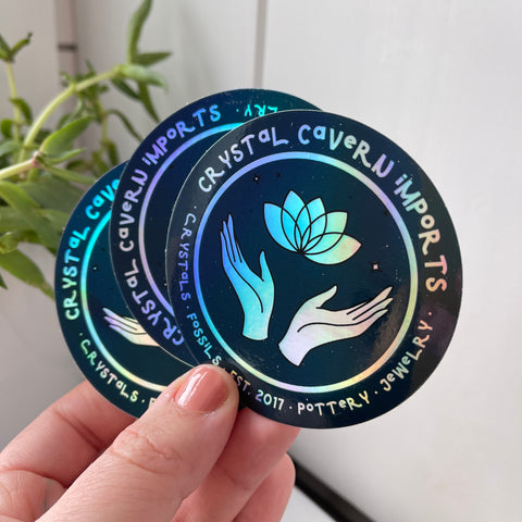 Holographic Crystal Cavern Imports Waterproof Vinyl Sticker