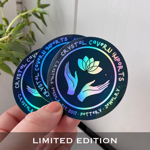 Holographic Crystal Cavern Imports Waterproof Vinyl Sticker