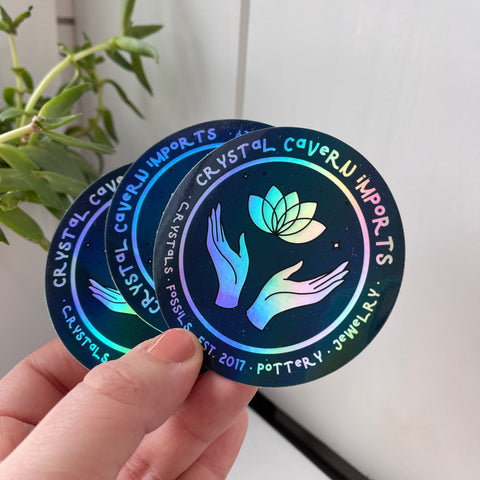 Holographic Crystal Cavern Imports Waterproof Vinyl Sticker