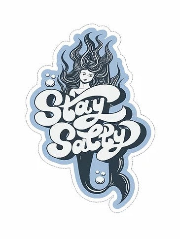 stay salty mermaid vinyl waterproof sticker